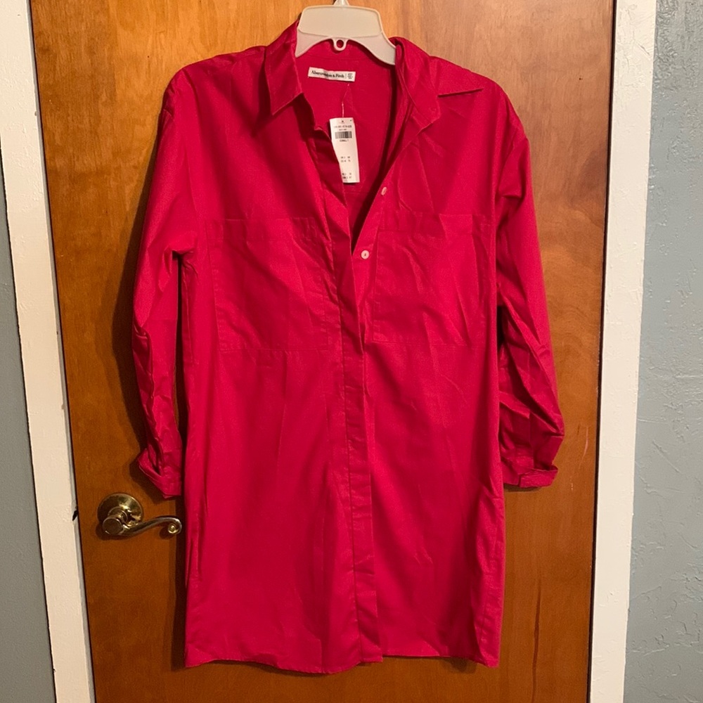 Abercrombie Poplin Shirt Dress